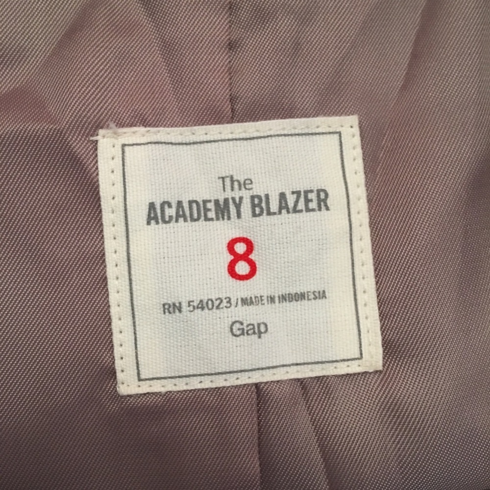 Gap The Academy Blazer Brown Jacket Size 8 - Picture 7 of 8